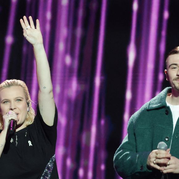 Exclusif - Emma Peters et Pierre Garnier - Enregistrement du concert "Nos voix pour toutes", au profit de La fondation des femmes, à l'Adidas Arena à Paris, diffusée le 11 décembre sur TMC
© Coadic Guirec-Cyril Moreau / Bestimage