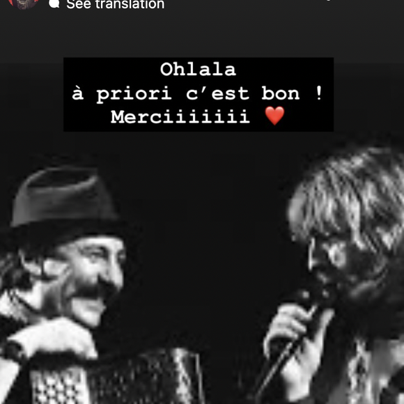 “Ohlala à priori c’est bon ! Merci !”, informe Lolita Séchan, toute heureuse