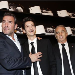Jean Dujardin, Pierre Niney et Alain Terzian. Interieur - Cocktail chez Chaumet pour les révélations des Cesar Place Vendome a Paris le 14 janvier 2013. © OLIVIER BORDE / BESTIMAGE