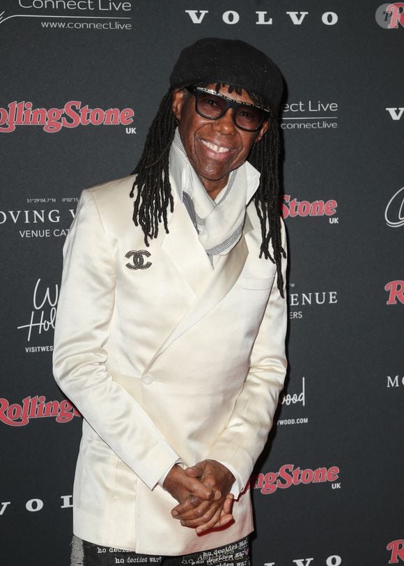 Londres, ROYAUME-UNI - Nile Rodgers assiste aux 2024 Rolling Stone Awards au Roundhouse à Londres.