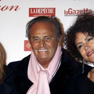 Les acteurs de 'Navarro', Nathalie Vincent, Roger Hanin et Viktor Lazlo assistent à la cérémonie de clôture du 11ème Festival du Film de Télévision de Luchon à Luchon, France, le 7 février 2009. Photo Patrick Bernard/Abaca
