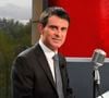 Mais il ne l'a pas accompagné au ministère des Outre Mers pour son retour au premier plan.
Exclusif - Le Premier ministre français, Manuel Valls, est interviewé par Apolline de Malherbe sur la radio RMC à Paris, France, le 26 février 2015. Photo Nicolas Briquet/ABACAPRESS.COM