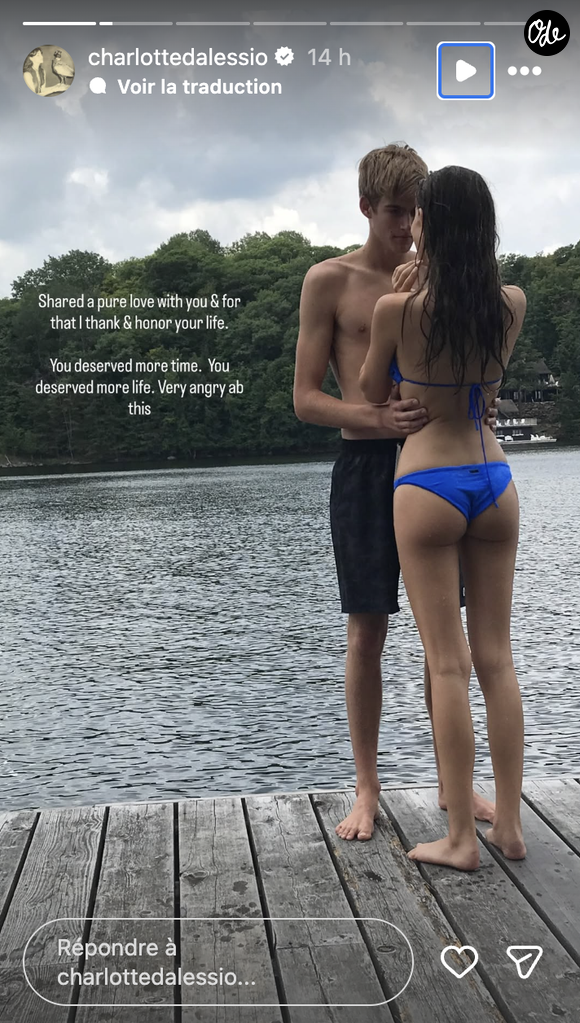 "J'ai partagé un amour pur avec toi et pour cela je remercie et j'honore ta vie. Tu méritais plus de temps. Tu méritais plus de vie. Je suis très en colère face à ça".

L'ex petite-amie de Presley Gerber réagit à sa disparition sur Instagram