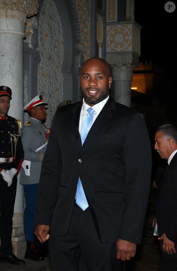 Teddy Riner - Dîner d'Etat offert par sa Majesté le roi Mohammed VI du Maroc en l'honneur du Président de la République Emmanuel Macron et de la première dame Brigitte Macron au Palais Royal de Rabat au Maroc le 29 Octobre 2024. © Dominique Jacovides/Bestimage