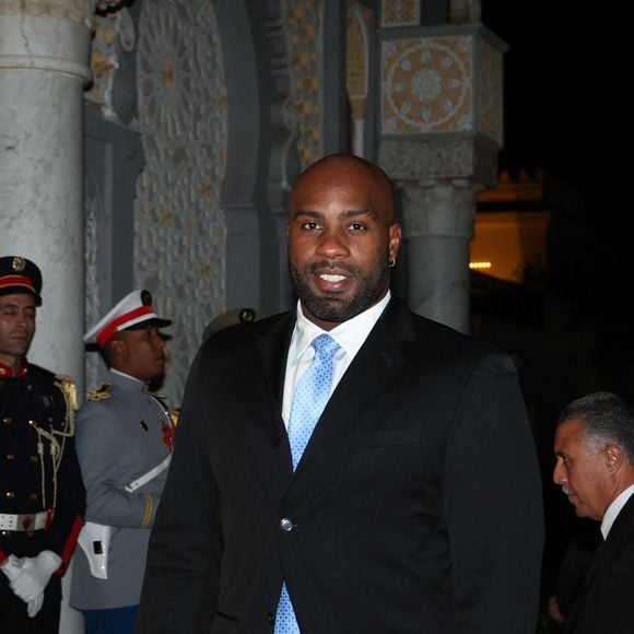 Teddy Riner - Dîner d'Etat offert par sa Majesté le roi Mohammed VI du Maroc en l'honneur du Président de la République Emmanuel Macron et de la première dame Brigitte Macron au Palais Royal de Rabat au Maroc le 29 Octobre 2024. © Dominique Jacovides/Bestimage
