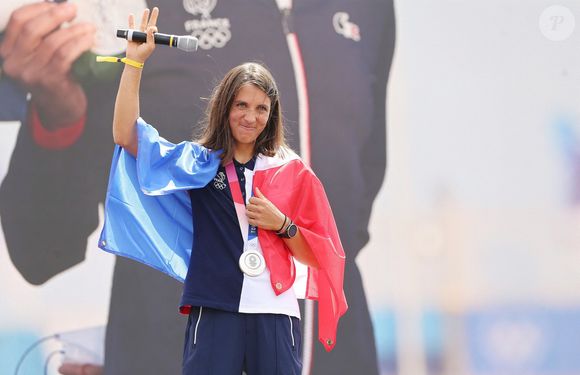 Charline Picon aux Jeux Olympiques de Tokyo 2020, le 3 août 2021.

© Panoramic / Bestimage