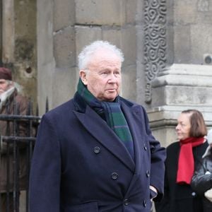 Philippe Bouvard aux obsèques de Jacques Chancel le 6 janvier 2015 ©Photo by Nasser Berzane/ABACAPRESS.COM