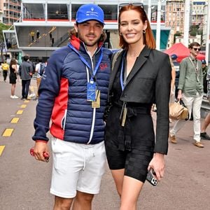 Maëva Coucke (Miss France 2018) et son compagnon François Bonifaci durant le 6eme Monaco E-Prix à Monaco, le 6 mai 2023 © Bruno Bebert/Bestimage