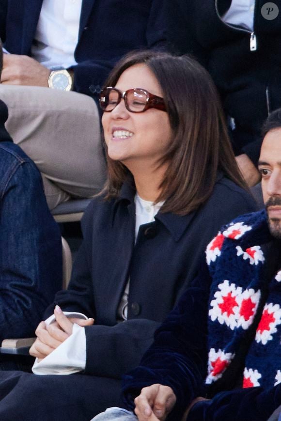 Laura Felpin - Les célébrités dans les tribunes des Internationaux de France de tennis de Roland Garros 2024 à Paris le 5 juin 2024. © Jacovides-Moreau/Bestimage