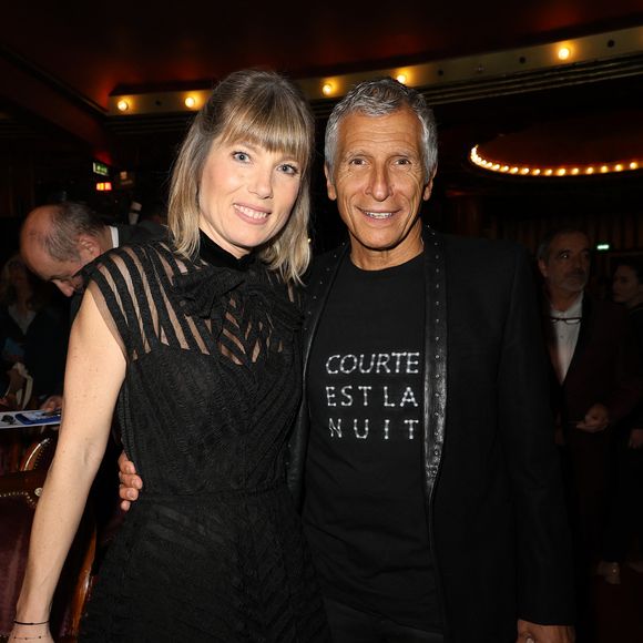 Nagui et sa femme Mélanie Page - 35ème cérémonie des Molières aux Folies Bergère à Paris le 6 mai 2024. © Coadic Guirec / Bestimage