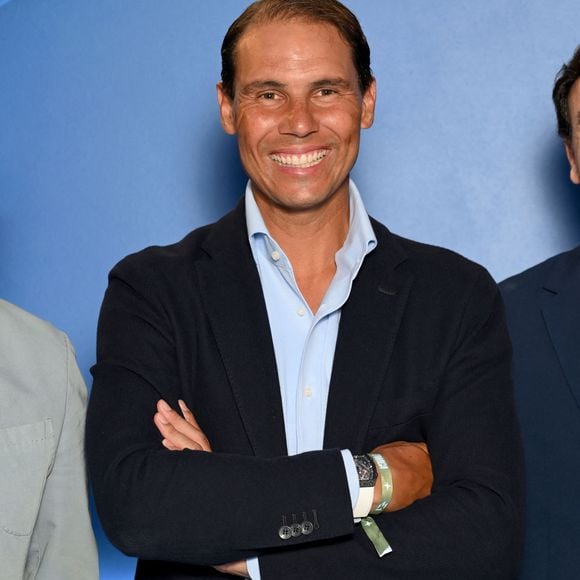 Rafael Nadal au photocall de la soirée d'ouverture COX E1 du E1 Series au restaurant Twiga Monte Carlo à Monaco, le 18 juillet 2025. © Bruno Bebert/Bestimage
