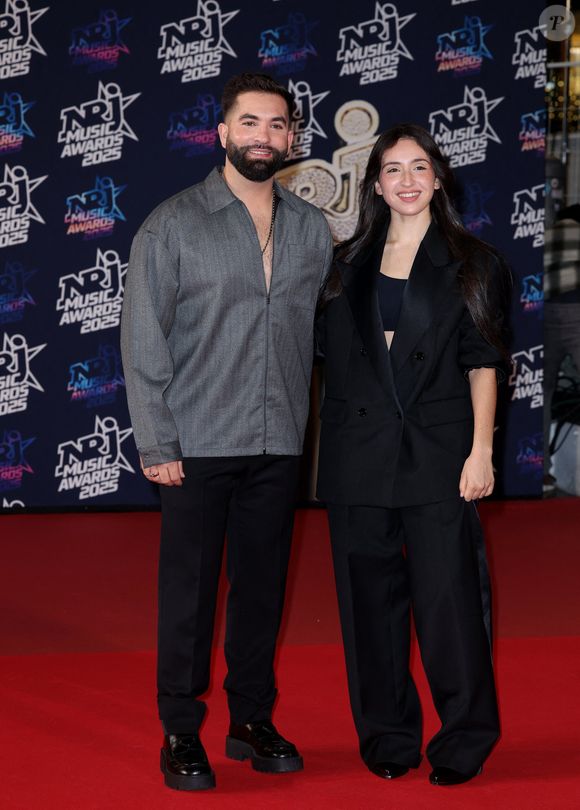 Kendji Girac et Ambre (Star Academy 2025) au photocall de la 27ème édition des NRJ Music Awards au palais des Festivals de Cannes, France, le 31 octobre 2025. © Dominique Jacovides/Bestimage