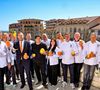 Il s'agit de Mohamed Ghanem, le chef cuisinier adjoint.

Joël Garault, ancien chef des cuisines de l'Hôtel Hermitage à Monte-Carlo, Gilles Brunner, Président du Grand Cordon d'Or de la cuisine française, Mark Flanagan, Chef du Roi d'Angleterre, Mauro, Sciancalepore, Chevalier de l'ordre des Grimaldi, Guillaume Gomez, ambassadeur pour la gastronomie française et ancien chef de l'Élysée, Xavier Rousseau, Chef de l'équipe de France de football, Mauro Colagreco, le Chef du restaurant Mirazur 3 étoiles Michelin et Meilleur restaurant du monde 2019, Jean-Christophe Michelet Double Champion du monde de confiture, Anaïs Fourrier, Cheffe pâtissière fondatrice de SweetDate, Dhaker Bejaoui, le vainqueur de Master Chef Tunisie et demi-finaliste Top chef monde arabe, Jérôme Rigaud, ancien Chef du Kremlin, Jean-Marie Leccia, Hotel de Paris, Gout et saveurs, Fabrizio Boca, Chef du Président d'Italie au Quirinal, Julien Dugourd Chef pâtissier et exécutif chef au Mandarin Oriental, Mohamed Ghanem, sous-chef de cuisine au Palais Princier de Monaco, lors de la 2eme édition du Salon International de l'Agrume, au Palais de l'Europe, à Menton le 5 avril 2025, avec des exposants, des ateliers cuisines, des démonstrations culinaires et la présence de chefs de renom. L'événement est organisé par la Communauté de la Riviera française, il s'impose comme le lieu privilégié réunissant producteurs, transformateurs, experts autour d'une passion commune : l'agrume sous toutes ses formes et de tous horizons. © Bruno Bebert/Bestimage