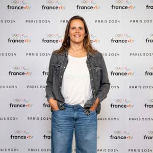 Laure Manaudou lors de la présentation des journalistes et chroniqueurs de France Télévisions pour les Jeux Olympiques 2024 au musée de l'Homme à Paris, le 11 juin 2024.
© Pierre Perusseau / Bestimage