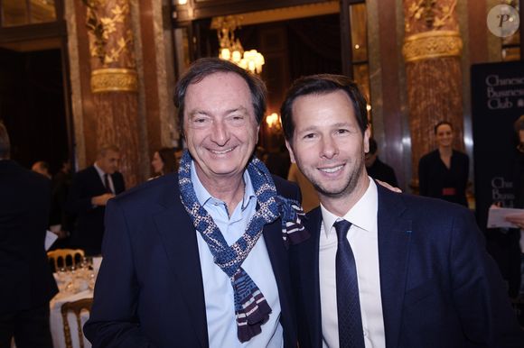 Exclusif - Michel-Edouard Leclerc, Harold Parisot (président du Chinese Business Club) - Déjeuner du Chinese Business Club en l'honneur de M.E. Leclerc à l'InterContinental Paris le 31 janvier 2023. © Rachid Bellak/bestimage
