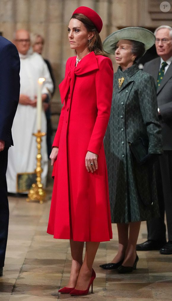 Catherine (Kate) Middleton, princesse de Galles - La famille royale d'Angleterre célèbre le 76ème Commonwealth Day à l'abbaye de Westminster à Londres le 10 mars 2025.

Photo : Julien Burton / Bestimage