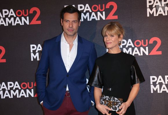 Laurent Lafitte et Marina Foïs lors de l'avant-première du film "Papa ou Maman 2" au cinéma Gaumont Alesia à Paris, France, le 5 décembre 2016. © Marc Ausset-Lacroix/Bestimage