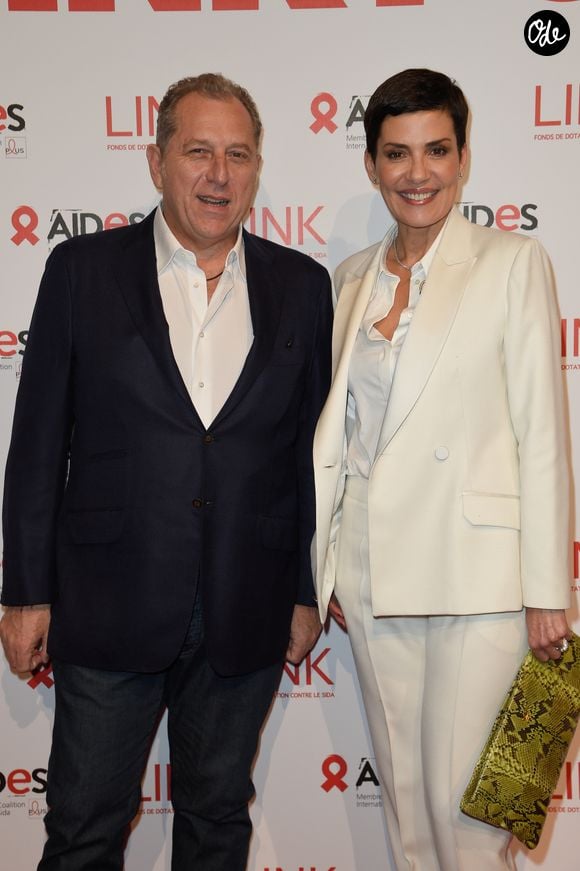 Cristina Cordula et son mari Frédéric Cassin - 8ème édition du Dîner Link pour Aides au Pavillon Cambon à Paris, le 11 décembre 2017. © Coadic Guirec/Bestimage