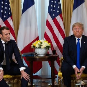 Le président Emmanuel Macron lors d'un entretien avec le président Donald Trump à la Winfield House à Londres en marge du sommet de l'Otan le 3 décembre 2019.

© Alain Rolland / Bestimage