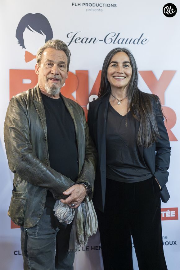 Florent Pagny, Coralie Baroux, Azucena Caamaño - Première de la pièce "Jean-Claude et Josephine, une histoire vraie jamais racontée" au théâtre de Passy à Paris. © Benjamin Babiz / Bestimage