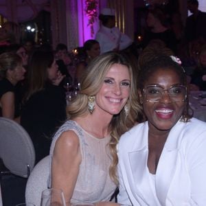 Sophie Thalmann et Claudia Tagbo.JPG - Soirée de gala du 10ème anniversaire de l’association "Les Bonnes Fées" à l’Hôtel The Peninsula Paris le 8 octobre 2025. The Peninsula Paris renouvelle son soutien dans la campagne Octobre Rose au côté de l’artiste G.Sardin. © Rachid Bellak/Bestimage
