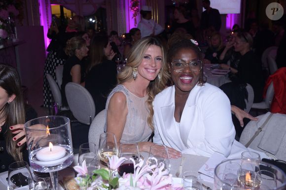 Sophie Thalmann et Claudia Tagbo.JPG - Soirée de gala du 10ème anniversaire de l’association "Les Bonnes Fées" à l’Hôtel The Peninsula Paris le 8 octobre 2025. The Peninsula Paris renouvelle son soutien dans la campagne Octobre Rose au côté de l’artiste G.Sardin. © Rachid Bellak/Bestimage