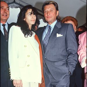 ARCHIVES - Johnny Hallyday et Adeline Blondieau au Festival du film de Jeunesse
©AGENCE / BESTIMAGE