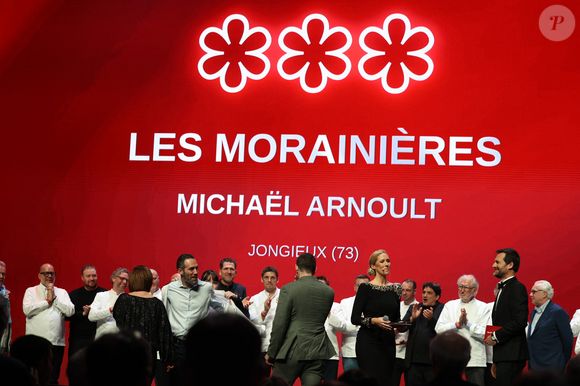 3 étoiles - "Les Morainières" - restaurant du Chef Michaël Arnoult et de sa femme Ingrid à Jongieux (73) décroche une 3eme étoile - Cérémonie des remises des Etoiles Michelin 2026 au Grimaldi Forum à Monaco le 16 mars 2026. 1 étoile, 7 nouveaux 2 étoiles et 1 nouveau 3 étoiles pour l'édition 2026 © Jean-Marc Lhomer/Bestimage