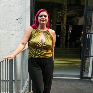 Louane attend the Atlein fashion show as part of the Paris Fashion Week on September 29, 2024 in Paris, France. © Lucia Sabatelli / Bestimage