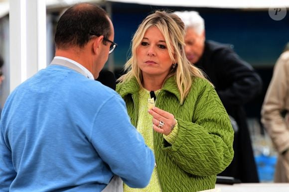 Flavie Flament tourne sa nouvelle émission "Flavie en France" (France 3), avec le retour du jeu "Le Schmilblic", à Vienne (Isère), le 24 octobre 2025. La diffusion est prévue du 17 au 21 novembre 2025.
© Romain Doucelin / Bestimage