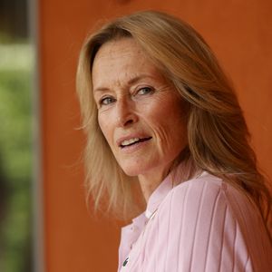Estelle Lefébure au photocall du village lors des Internationaux de France de Tennis de Roland Garros 2026, à Paris, France, le 29 mai 2026. © Dominique Jacovides/Bestimage