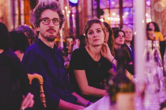 Exclusif - L'illusionniste Gus (Augustin Petit) et sa femme Alice Raucoules (Star Academy 2008 lors de la 12ème édition du gala de l'association "Princesse Margot" à l'hôtel Intercontinental à Paris le 18 novembre 2024. 
© Ann Thai via Bestimage