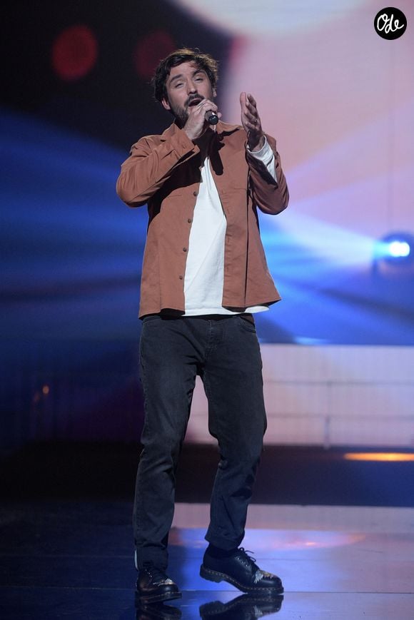Jéremy Frérot lors de l'enregistrement de la 2ème partie de soirée de l'émission "La Chanson secrète 10" diffusée sur TF1 le 22 janvier 2022.

© Cyril Moreau / Bestimage