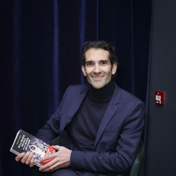 Exclusif - Romain Lachens lors de la présentation du livre de R.Lachens "De la France qui râle à la France qui gagne. Notre victoire olympique" au club We Are à Paris le 21 janvier 2025. 
© Jack Tribeca / Bestimage