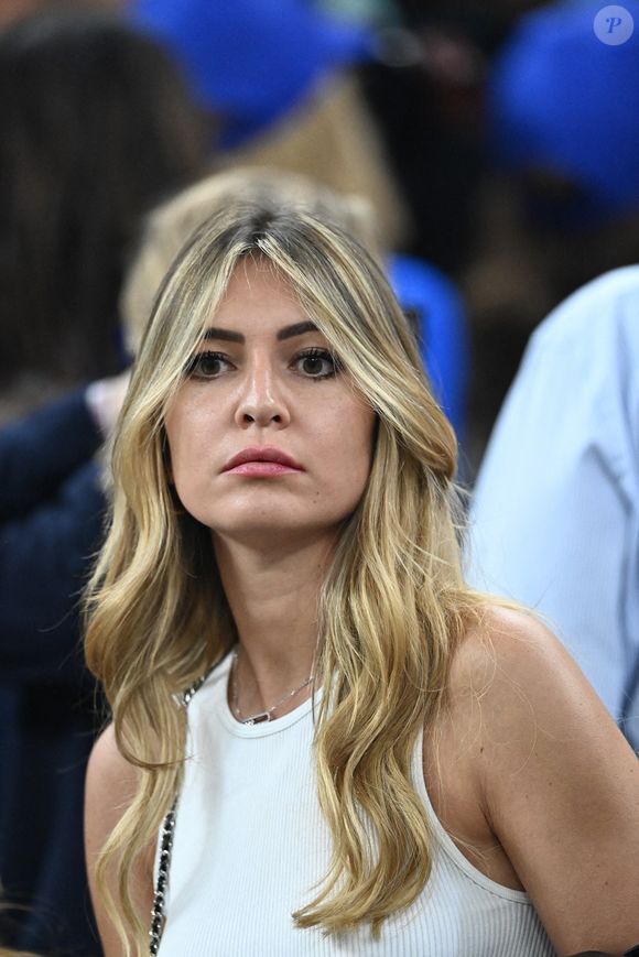Mathilde Cappelaere dans les tribunes du match "France - Argentine (3-3 - tab 2-4)" en finale de la Coupe du Monde 2022 au Qatar, le 18 décembre 2022.
© Philippe Perusseau / Bestimage