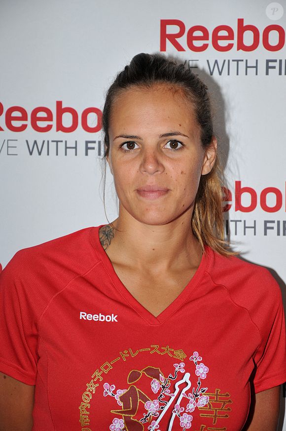 Laure Manaudou pendant le marathon 'La Parisienne' à Paris, France, le 15 septembre 2013. Photo par Thierry Plessis/ABACAPRESS.COM