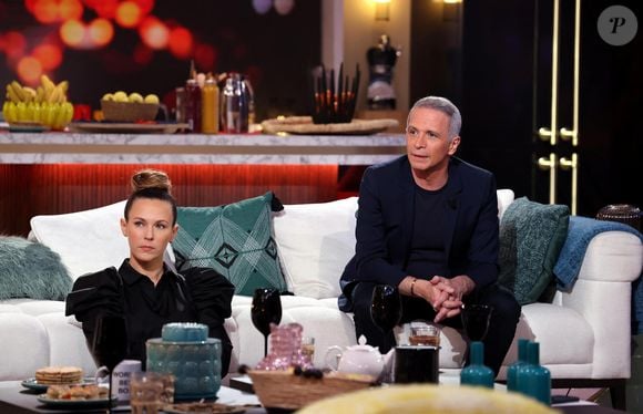 Exclusif  Laure Pester (Lorie),  Samuel Etienne lors de l'enregistrement de la nouvelle émission "Bertrand n'a pas sommeil", présentée par B.Chameroy et diffusée le 19 janvier sur France 2
© Dominique Jacovides / Bestimage