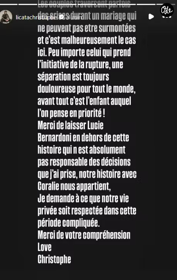 Christophe Licata Instagram Septembre 2026