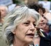 Lio participe à un rassemblement en soutien à Lyhanna devant le palais de justice de Paris, pour dénoncer l'inaction de la justice face aux violences faites aux femmes et aux enfants. France, le 8 juin 2026. Photo : Alain Apaydin/ABACAPRESS.COM