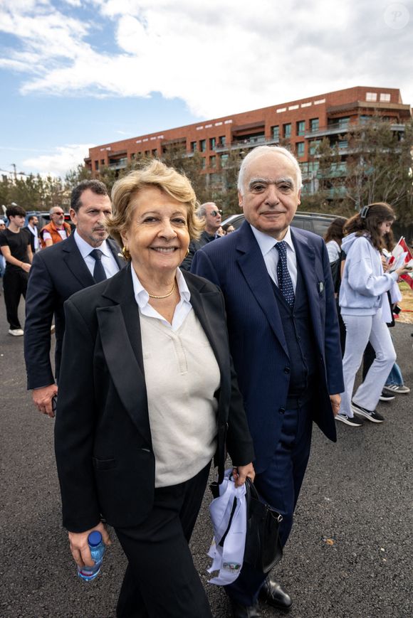 Avec ses parents, elle a fui son pays natale en pleine guerre civile

Mary et Ghassan Salame (parents de Lea Salame) assistent à la "Sainte Messe" du Pape Léon XIV sur le front de mer de Beyrouth, à Beyrouth, Liban, le 2 décembre 2025, le dernier jour de la visite du Pape au Liban. Photo by Ammar Abd Rabbo/ABACAPRESS.COM