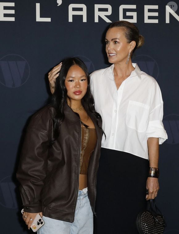 Laeticia Hallyday et sa fille Joy - Avant-Premiere du film "Largo Winch "Le Prix de L'argent" au cinéma le Grand Rex à Paris le 18 juin 2024. © Marc Ausset-Lacroix/Bestimage