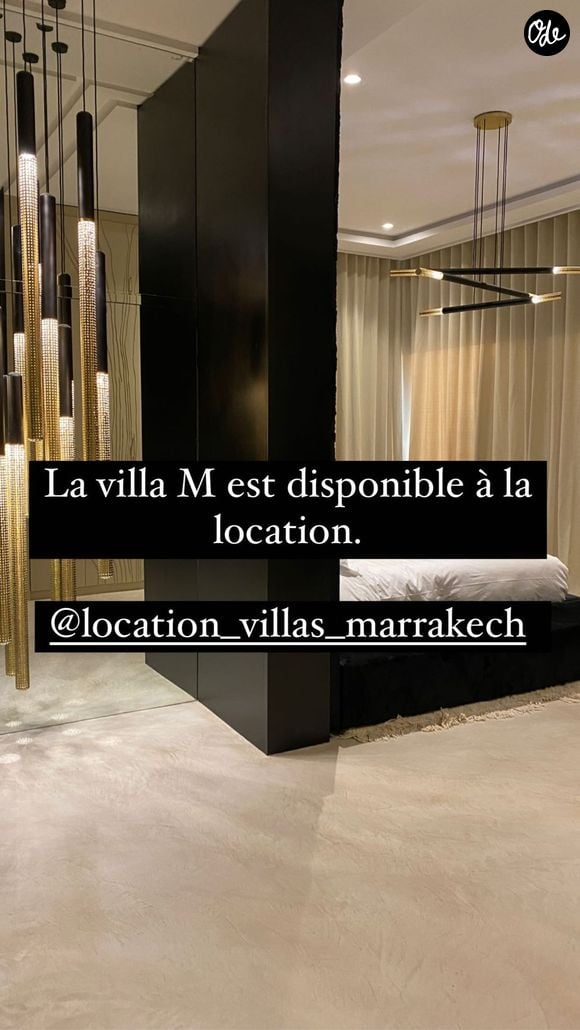 Elle dispose de quatre chambres, une piscine et un grand jardin.


Diam's met à la location sa villa M à la location, bien somptueux situé à Marrakech.