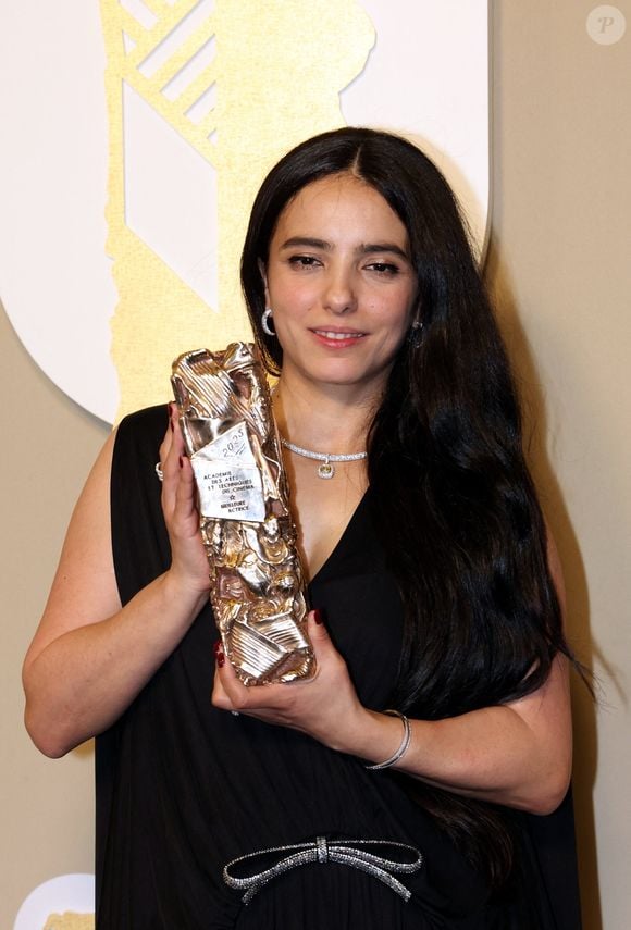 Hafsia Herzi (César de la meilleure actrice pour "Borgo") - Photocall des lauréats (pressroom) de la 50ème cérémonie des César à l'Olympia à Paris le 28 février 2025

© Dominique Jacovides / Olivier Borde / Bestimage