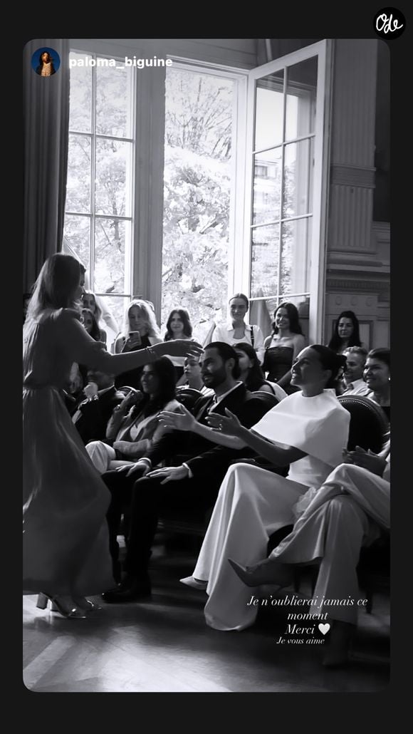 Thylane Blondeau a partagé les coulisses de son mariage avec Benjamin Attal. Capture d'écran Instagram