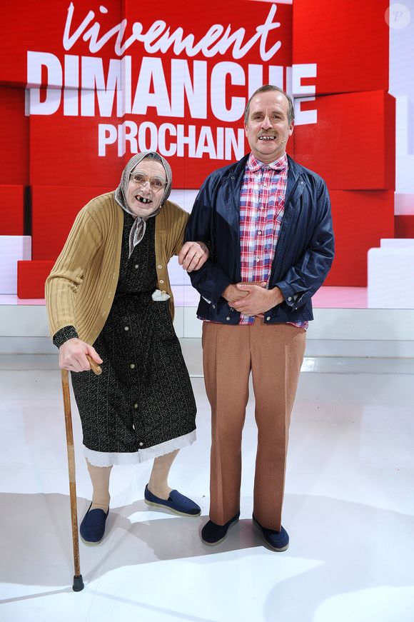 Exclusif -  Les Bodin's - Vincent Dubois et Jean-Christian Fraiscinet - Enregistrement de l'émission "Vivement Dimanche" au Studio Gabriel . diffusion le 28 octobre 2018 sur france 2 .
© Guillaume Gaffiot / Bestimage