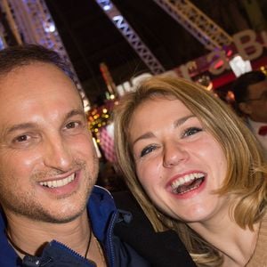 Michel Ferracci et sa femme Emilie Dequenne - Inauguration de la 3e édition "Jours de Fêtes" au Grand Palais à Paris le 17 décembre 2015. AGENCE / BESTIMAGE