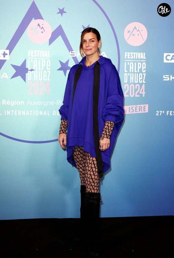 Fauve Hautot au photocall du 27éme Festival International du Film de Comédie de l'Alpe d'Huez, France, le 19 janvier 2024. © Dominique Jacovides/Bestimage
