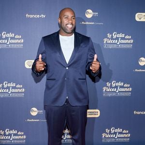 Teddy Riner au photocall du "Gala des pièces jaunes, le concert événement" à La Défense Arena à Nanterre le 23 janvier 2025. Le gala des Pièces Jaunes 2025 sera diffusé le 28 janvier, sur France 2 et sur la plateforme France.Tv. © Jacovides / Moreau / Bestimage