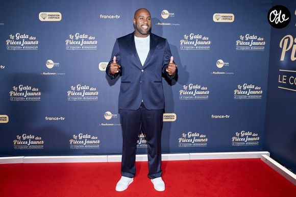 Teddy Riner au photocall du "Gala des pièces jaunes, le concert événement" à La Défense Arena à Nanterre le 23 janvier 2025. Le gala des Pièces Jaunes 2025 sera diffusé le 28 janvier, sur France 2 et sur la plateforme France.Tv. © Jacovides / Moreau / Bestimage
