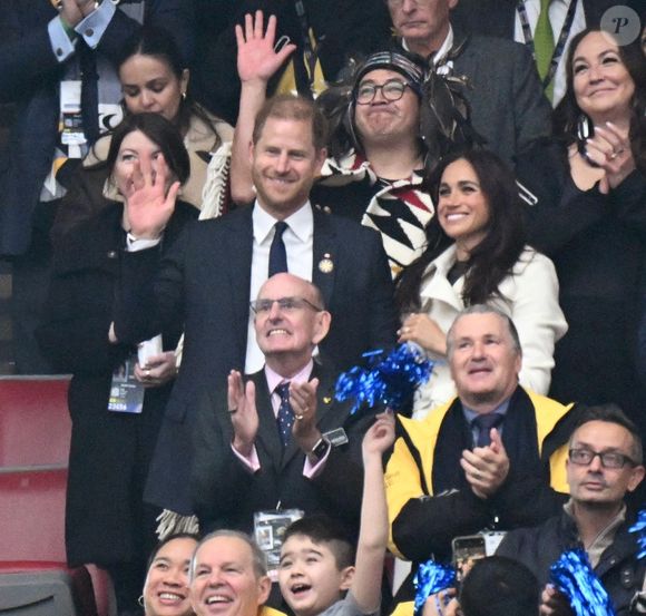 Le prince Harry et Meghan Markle assistent à la cérémonie d'ouverture des "Invictus Games Vancouver Whistler 2025" au Canada le 8 février 2025. Backgrid USA / Bestimage